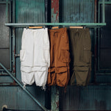 Military Drawcord Tuck Cargo Pants 【AZRーblー0001ー01 】
