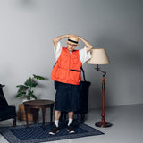 Military like apron vest 【AZR-BL-0001-018】