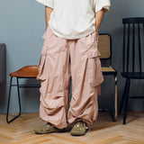 Military Drawcord Tuck Cargo Pants 【AZR-BL-0001-001】