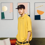 Wide loose kanoko polo shirt 【AZR-BALLSY-22SS-AC】