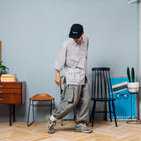 Wide balloon summer cargo pants【AZR-BL-0001-026】