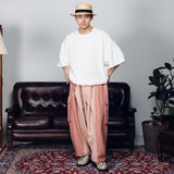 Wide loose waffle T-shirt 【AZR-BALLSY-22SS-AB】