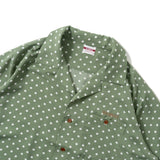Open collar dot shirt