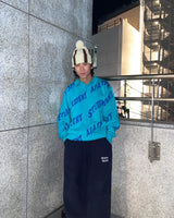 student apathy logo knit polo 【AZR-SA-0001-013】