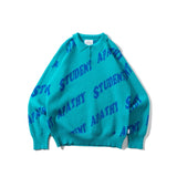 student apathy logo knit polo 【AZR-SA-0001-013】