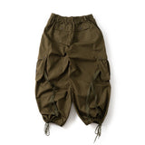 군용 드로우 코드 스노우 카고 바지