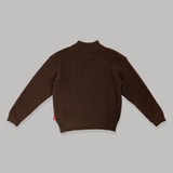 "N"로고 반 지퍼 니트