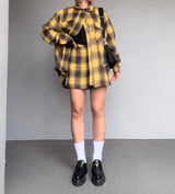 RAISED CHECK SHORT PANTS【AZR-HTH-0001-037】