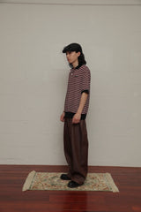 뿌리 덮개 국경 니트 폴로