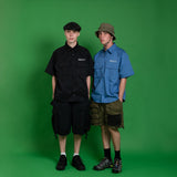 BALLSY military-like work shirt 【AZR-BL-0001-057】