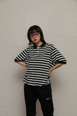 뿌리 덮개 국경 니트 폴로