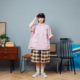 Military Fatigue Striped Shirt【AZR-BL-0001-021】