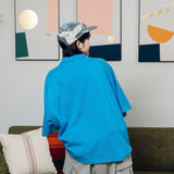 Wide loose kanoko polo shirt 【AZR-BALLSY-22SS-AC】