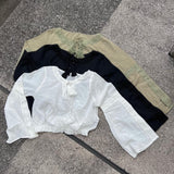 HTH 레이스 캐주얼 셔츠 탑