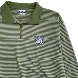 9090條紋長polo襯衫