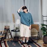 Military wrap pocket drawcord T-shirt 【AZR-BALLSY-22SS-AA】