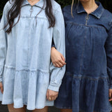 Original denim casual dress 【HT0165】