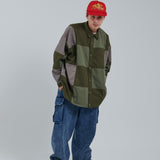 patchwork drawcord shirt 【AZR-BL-0001-060】