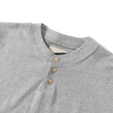 Wide loose henley neck T-shirt【AZR-BL-0001-039】