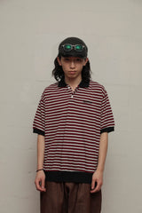 뿌리 덮개 국경 니트 폴로