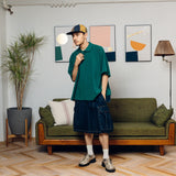 Wide loose kanoko polo shirt 【AZR-BALLSY-22SS-AC】