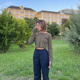 finger hole cropped tops【azr-hth-0001-029】