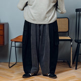 Docking balloon denim cargo pants【AZR-BL-0001-031】