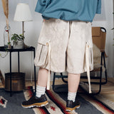 Military snake pattern faux leather shorts 【AZR-BL-0001-013】