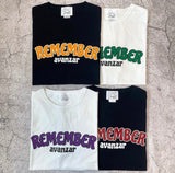 Remember × Avanzar college logo T shirt【AZR220426-01】