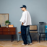 Docking balloon denim cargo pants【AZR-BL-0001-031】