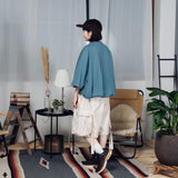 Military snake pattern faux leather shorts 【AZR-BL-0001-013】