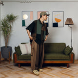 Patchwork military shirt【AZR-BL-0001-019】