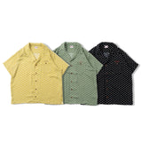 Open collar dot shirt