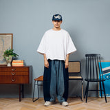 Docking balloon denim cargo pants【AZR-BL-0001-031】