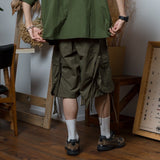 Military low cord cargo nylon shorts【AZR-BL-0001-05】