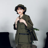 Military like apron vest 【AZR-BL-0001-018】