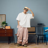 Military Drawcord Tuck Cargo Pants 【AZR-BL-0001-001】