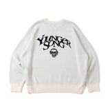 skull jacquard knit