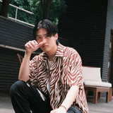 ZEBRA OPEN COLLAR SHIRT