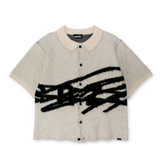 大徽標SS針織襯衫