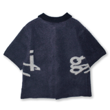 大徽標SS針織襯衫