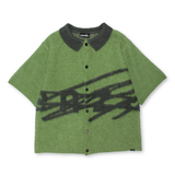 大徽標SS針織襯衫