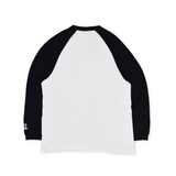 WHO28 Genzai Skull Raglan LS T恤
