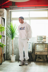 MSBE College Satin徽標連帽衫