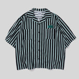 多條紋大襯衫