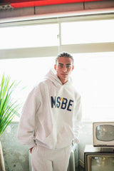 MSBE College Satin徽標連帽衫