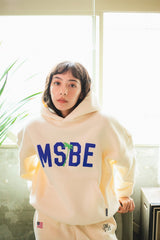 MSBE College Satin徽標連帽衫