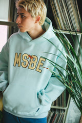 MSBE College Satin徽標連帽衫