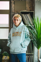 MSBE College Satin徽標連帽衫