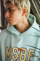 MSBE College Satin徽標連帽衫